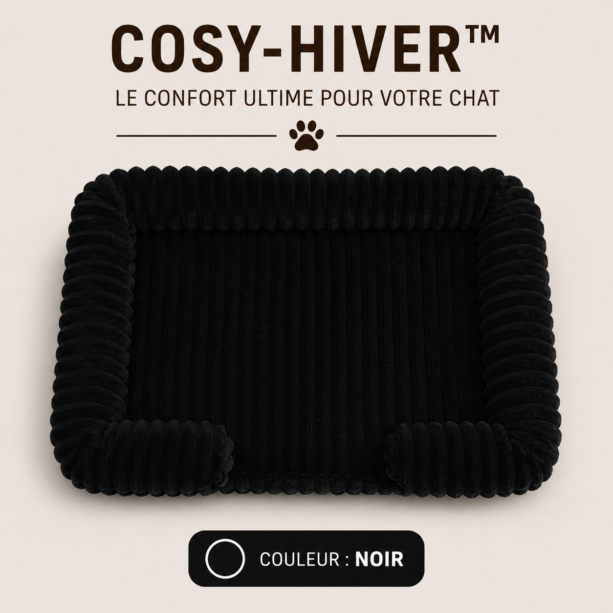 COSY-HIVER™ – Nid Douillet pour Chat & Petit Chien