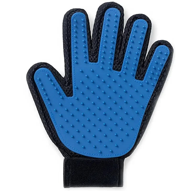 Gant de toilettage pour chat en silicone – Anti poils et massant.