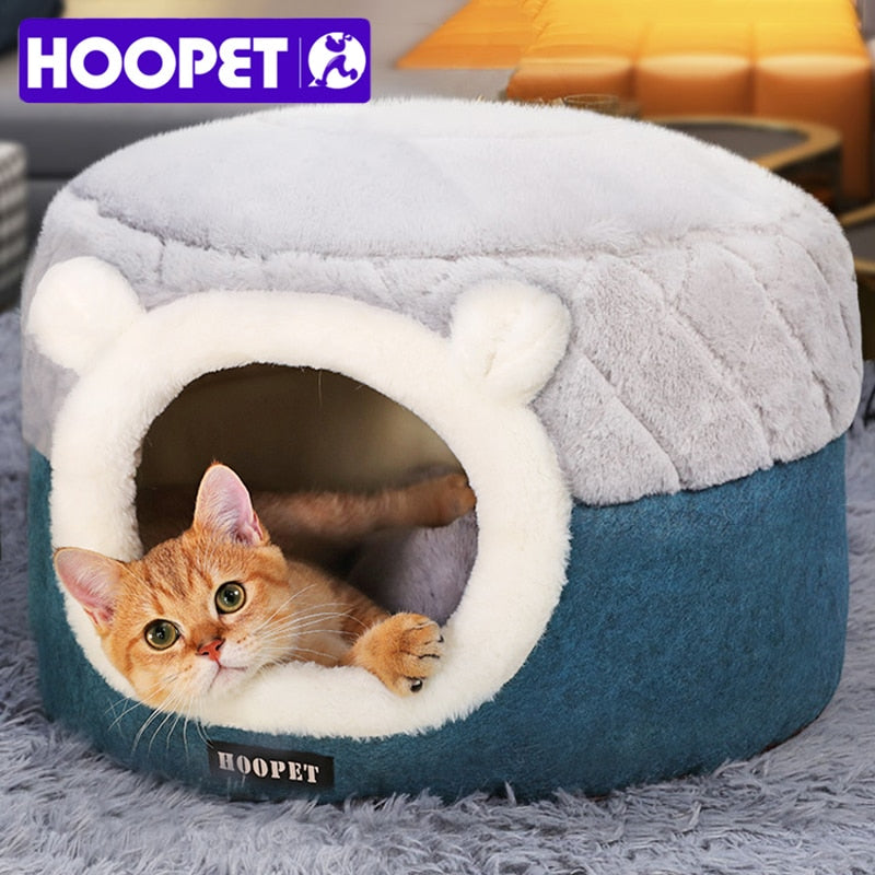 Lits pour chats d'intérieur - Pliable - Niche pour chat avec coussins  lavables - Lit pour chaton - Petit animal domestique - Niche pour chat
