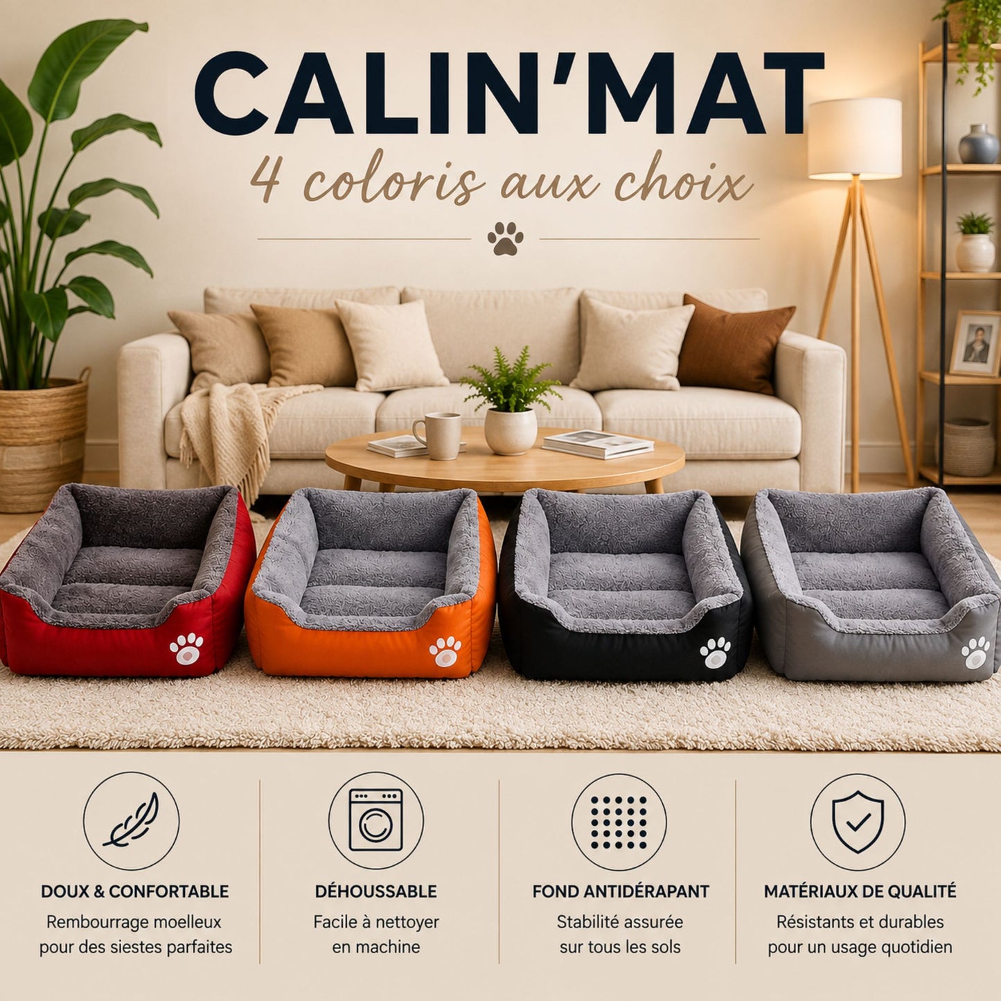 CALIN-MAT 4 coloris au choix