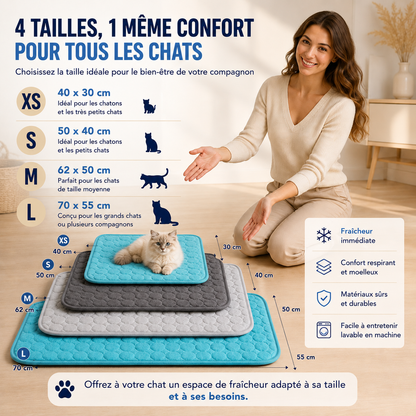 COOLMIAOU et les 4 tailles et couleurs différentes