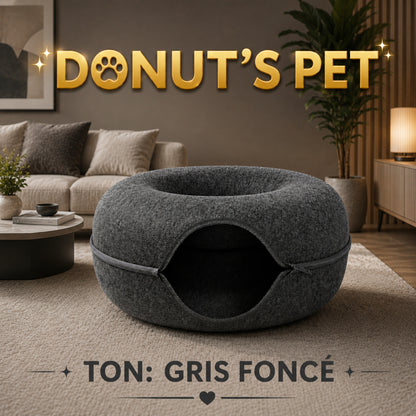 donut's pet le cocon gris foncé