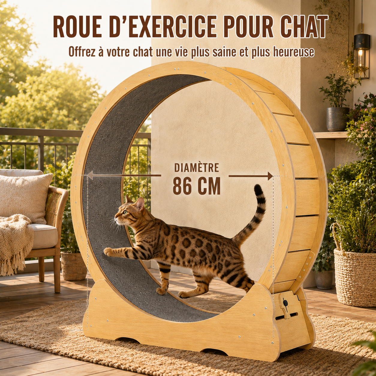 JOGGY-CAT™ — Roue d'Exercice pour Chat