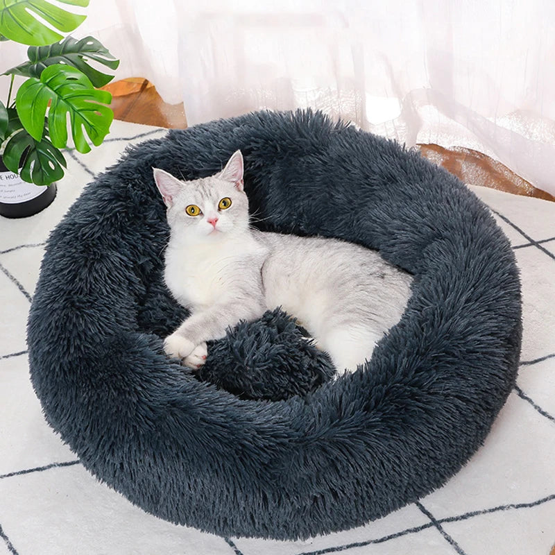 TopConfort – Panier rond apaisant ultra doux pour chat
