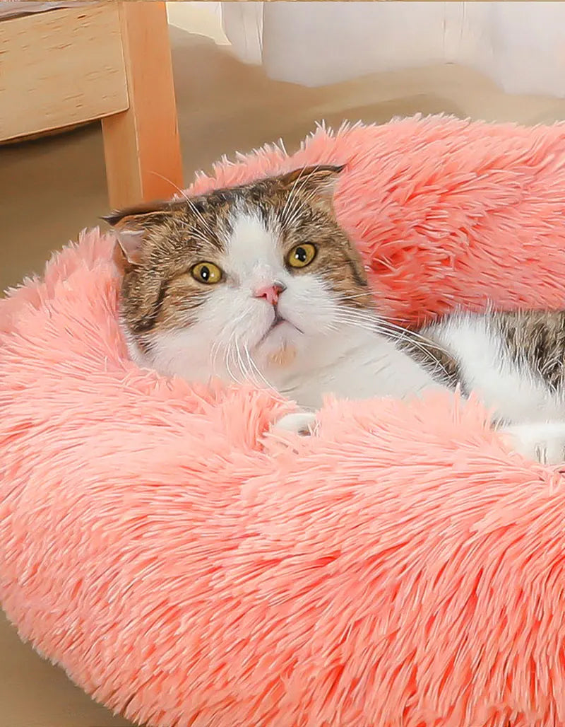 TopConfort – Panier rond apaisant ultra doux pour chat