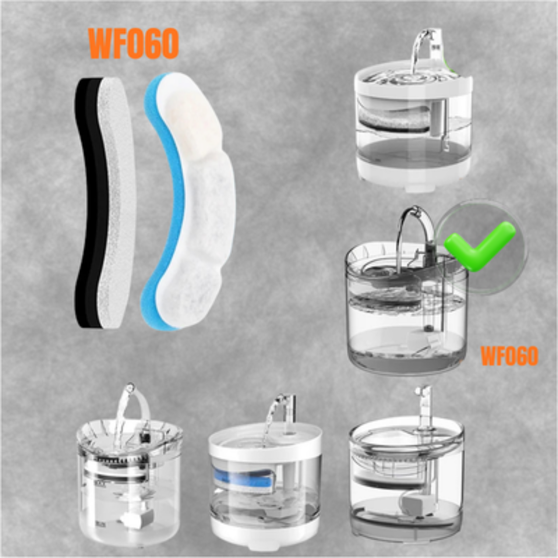 adaptibilité du filtre pour fontaine a eau pour chat