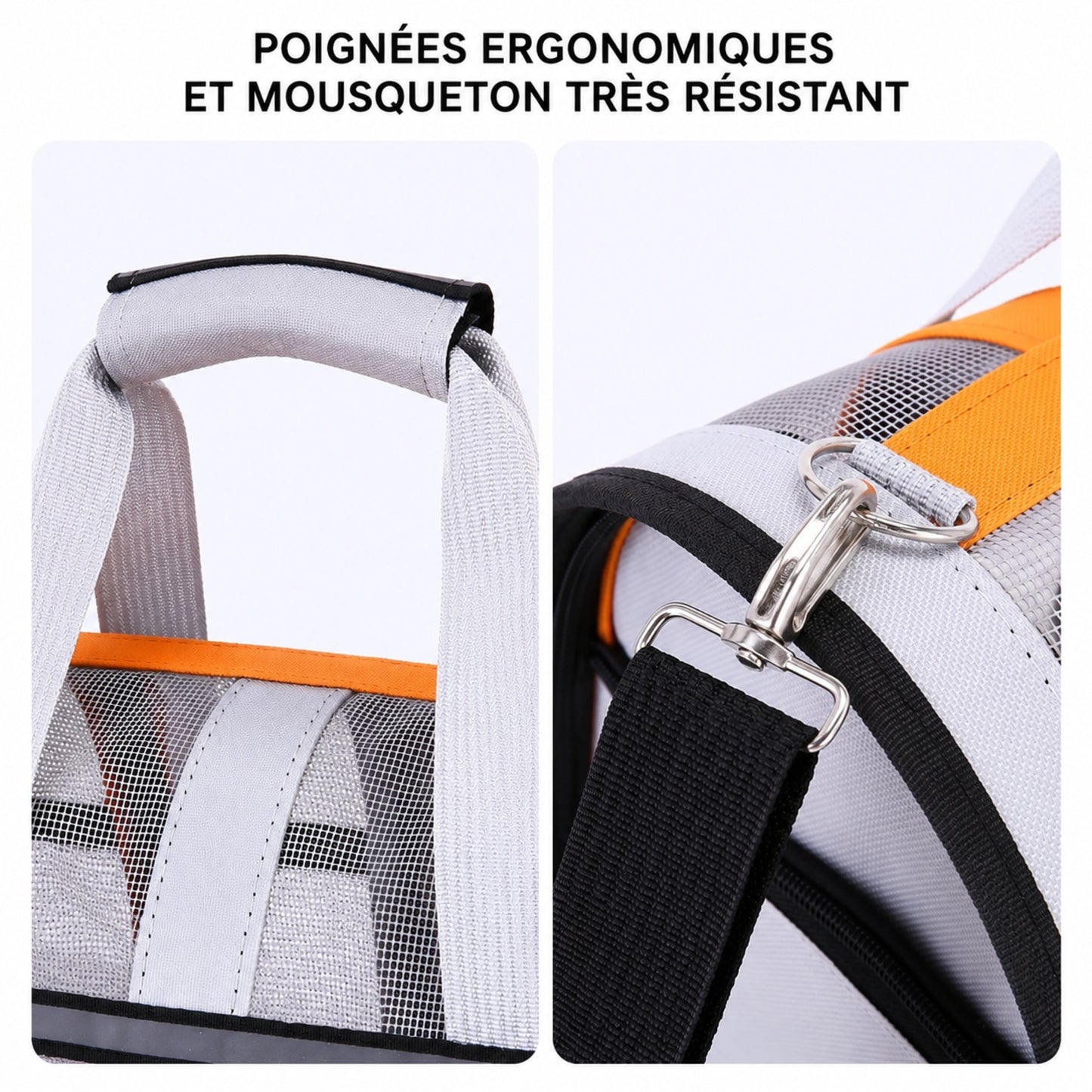 Votre chat déteste la cage. AIRGO™ — Le sac de transport respirant et pliable.