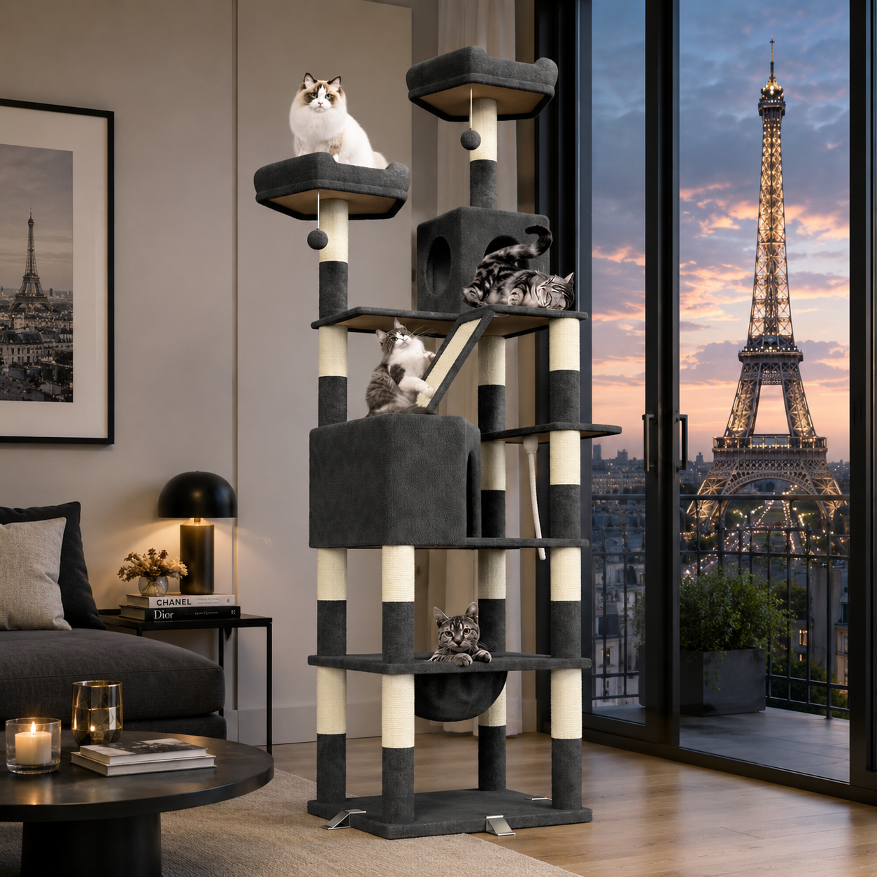 atlas-cat arbre chat paris tour eiffel