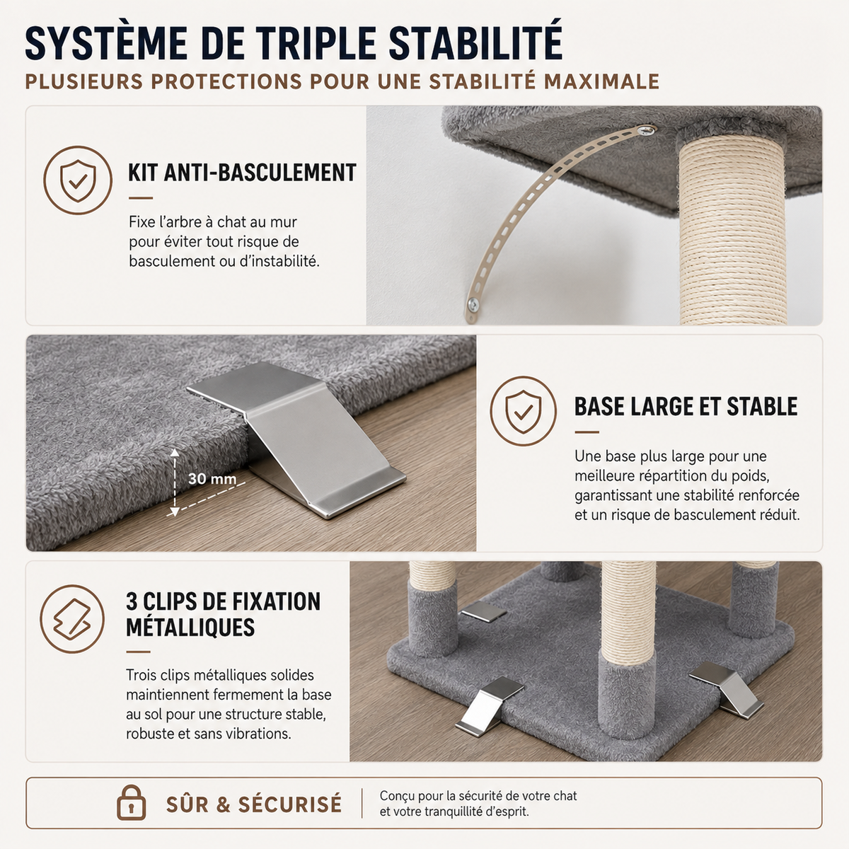 atlas-cat système triple stabilité