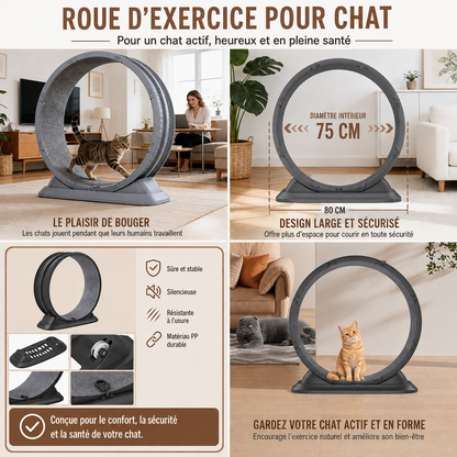 JOGGY-CAT™ — Roue d'Exercice pour Chat