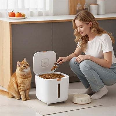 Boite à croquettes pour Chat