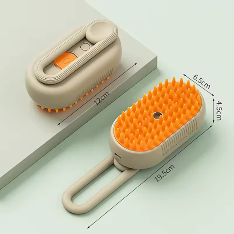 BRUSH-NETT™ brosse vapeur vue latérale coloris  kaki