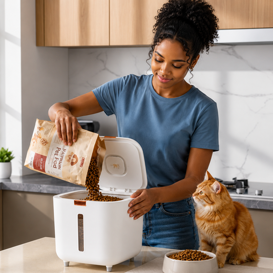 Boite à Croquettes Hermétique pour Chat