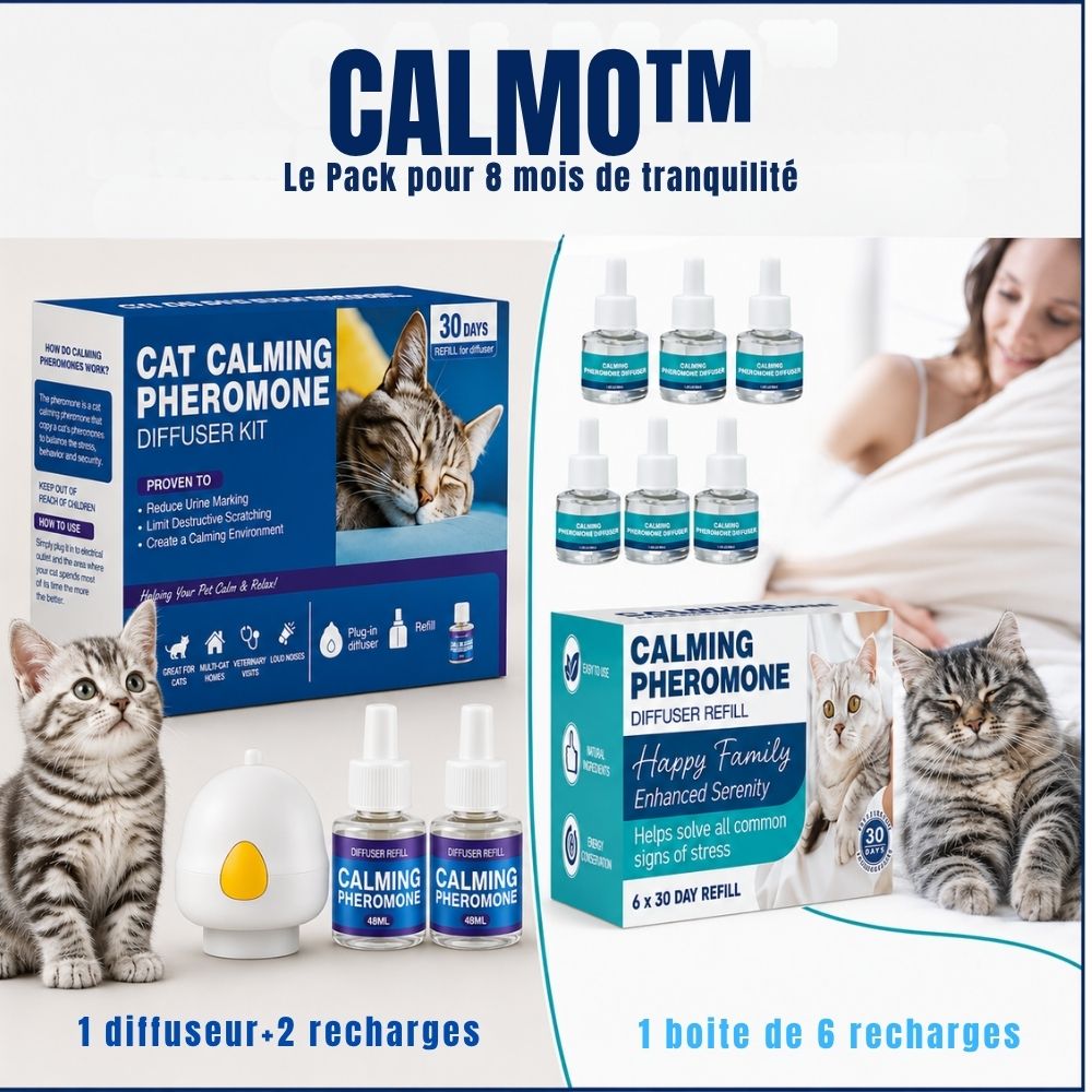 calmo 1 diffuseur et 6 recharges