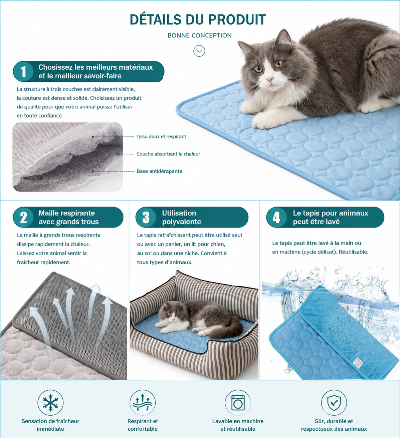 caractéristiques du tapis rafraichissant du chat