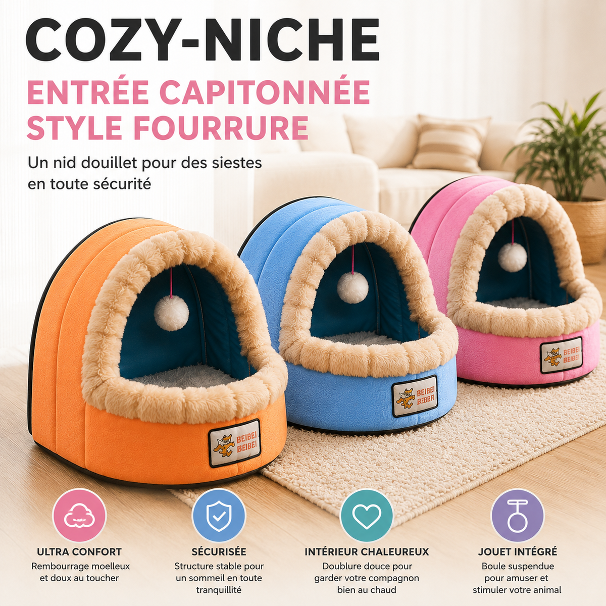 cozy-niche entrée capitonnée
