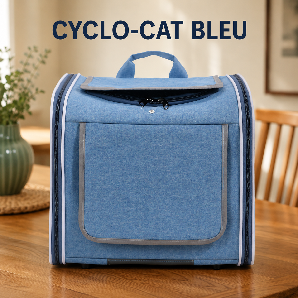 CYCLO-CAT™ — Sac de transport pour chat coloris bleu