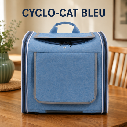 CYCLO-CAT™ — Sac de transport pour chat coloris bleu