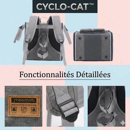 CYCLO-CAT™ — Fonctionnalités détaillées du sac de transport pour chat