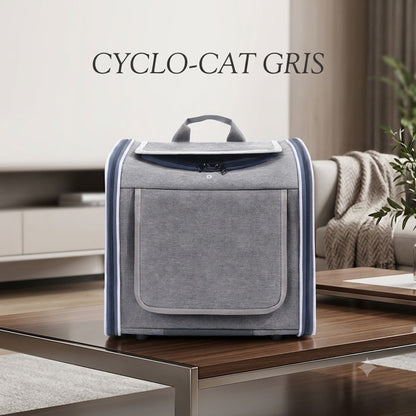 CYCLO-CAT™ — Sac de transport pour chat coloris gris