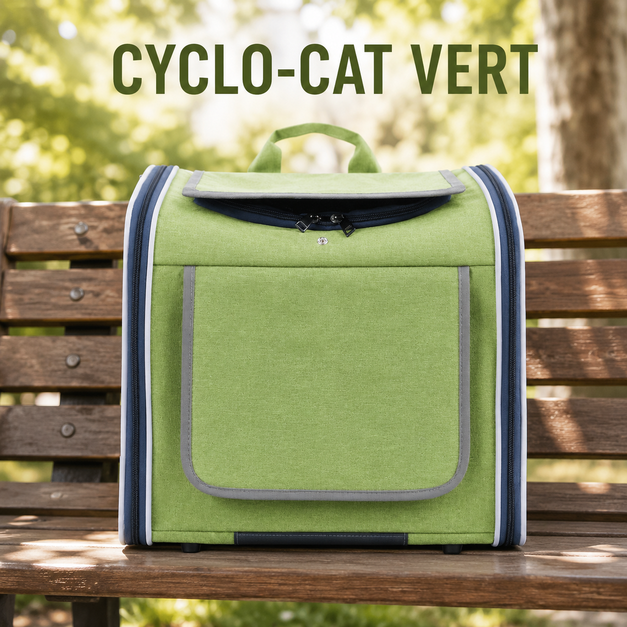 CYCLO-CAT™ — Sac de transport pour chat coloris vert