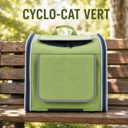 CYCLO-CAT™ — Sac de transport pour chat coloris vert