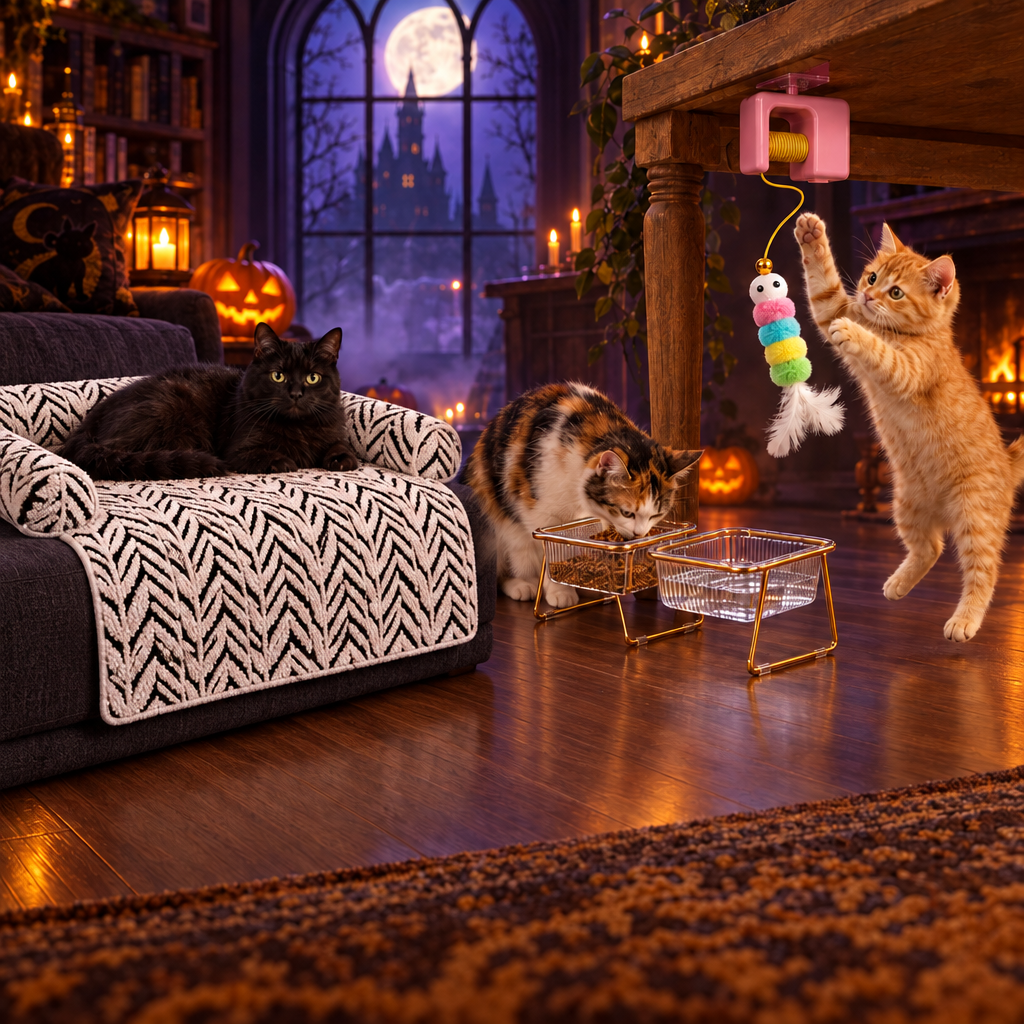 Deuxième scène Halloween avec correction du coussin CONFORT-PLUS