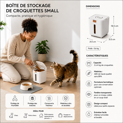 Boite à croquettes pour Chat