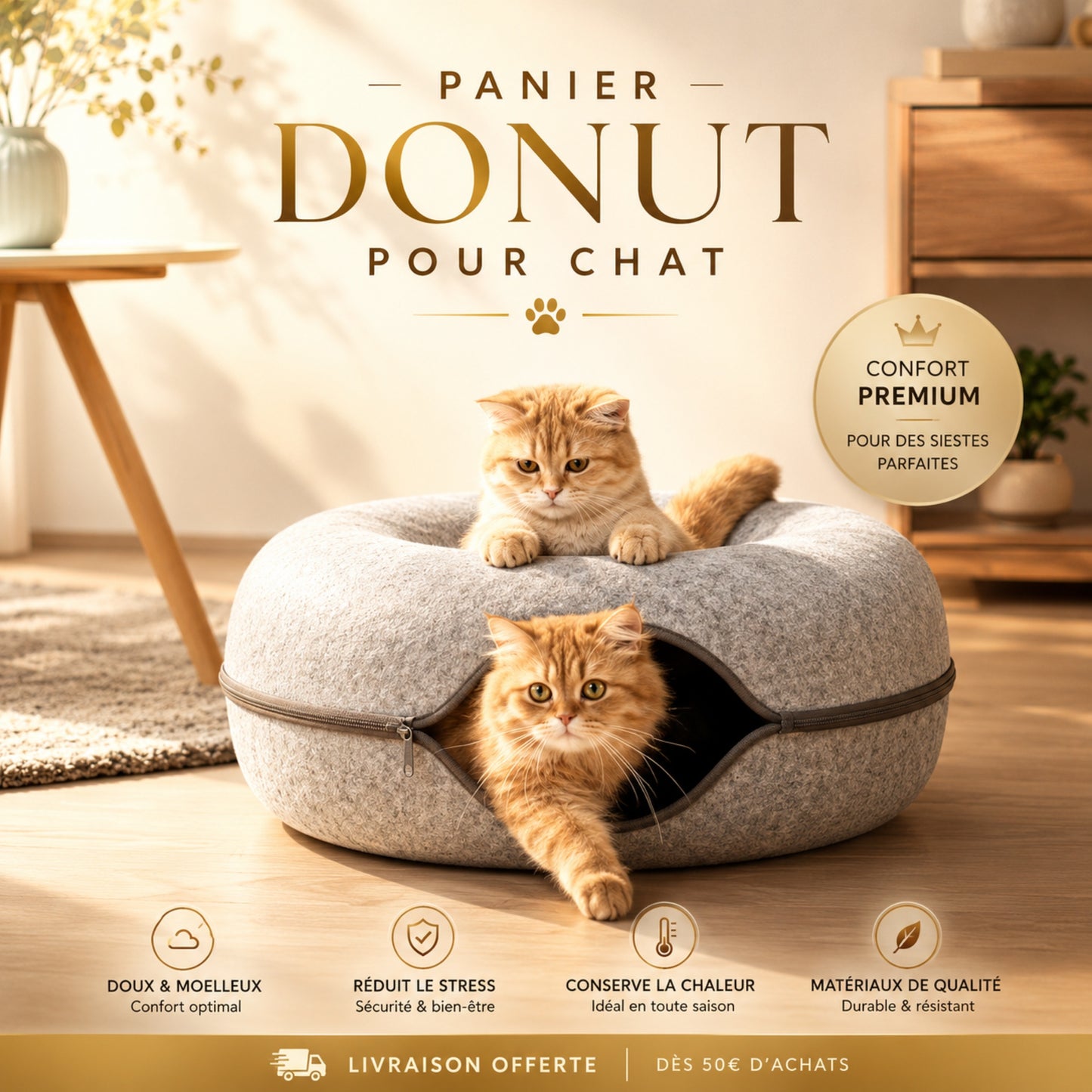 donut's pet le panier pour otre chat