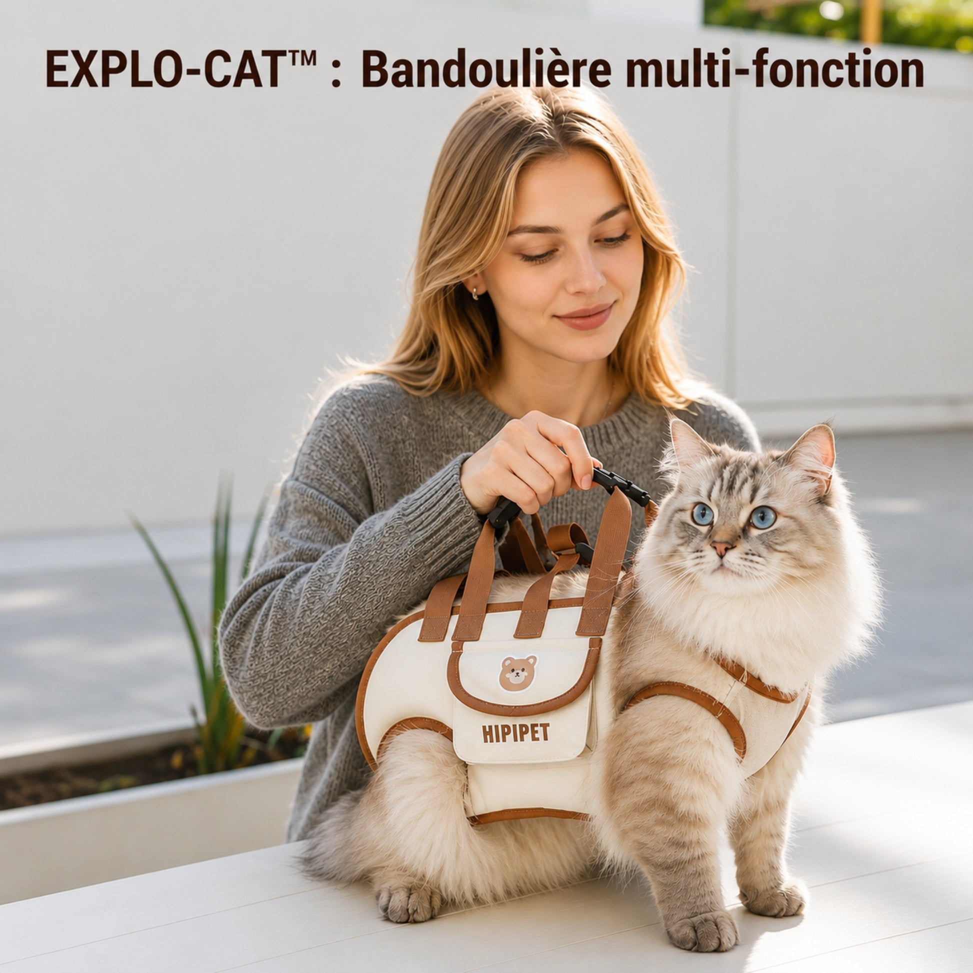 EXPLO-CAT™ — Sac bandoulière multifonction pour chat et chien