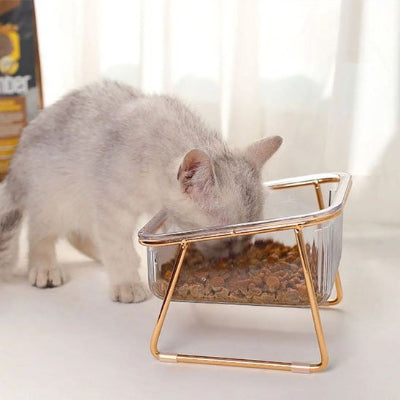Gamelle chat surélevé