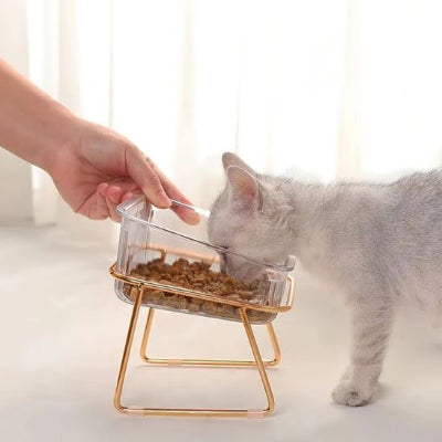 Gamelle chat surélevée