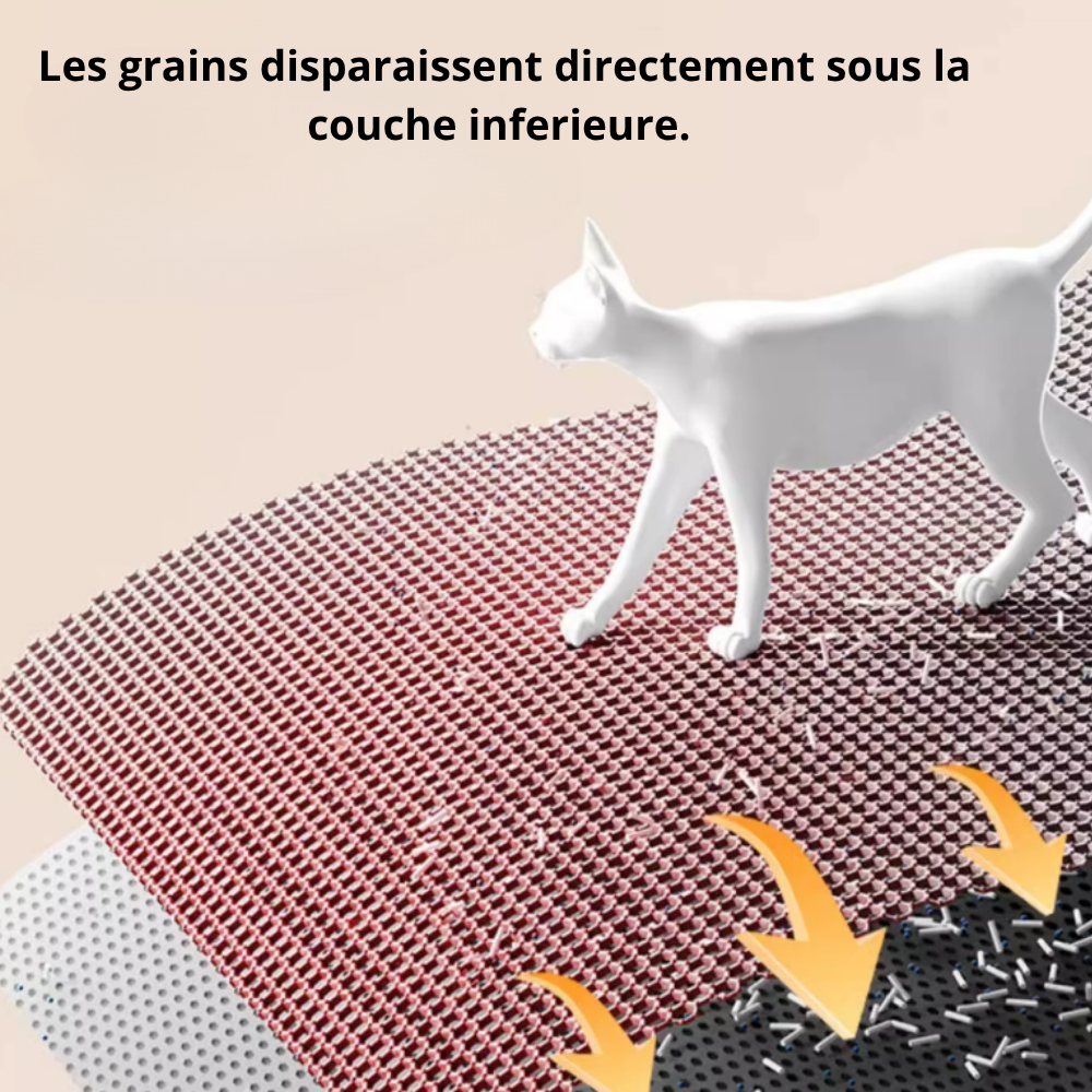 les grains de litière disparaissent-sous le tais
