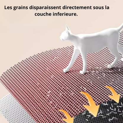 les grains de litière disparaissent-sous le tais