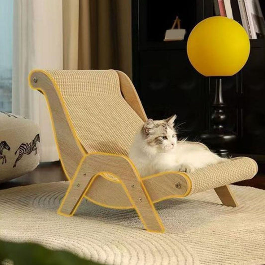 chat détendu sur son fauteuil griffoir premium GRIFF'ZEN™