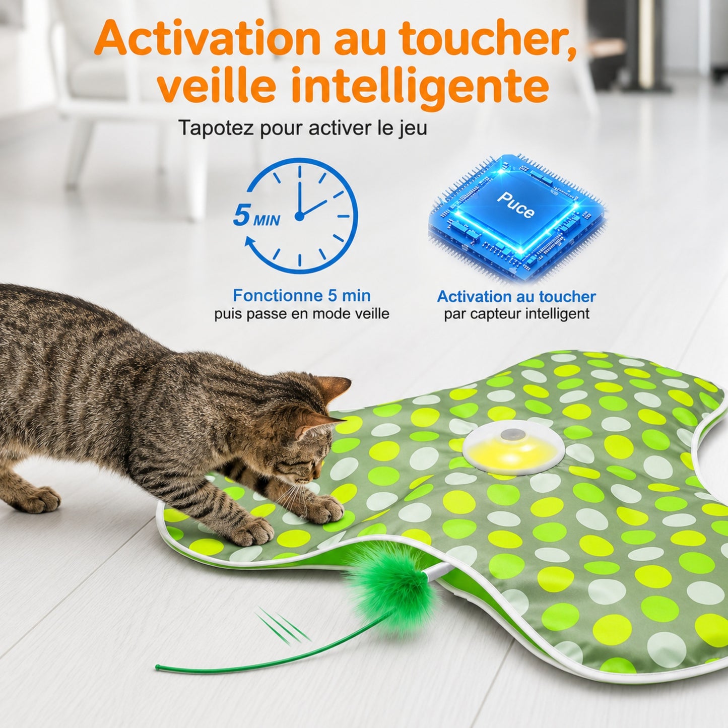jouet rechargeable usb pour chat stimulation chasse