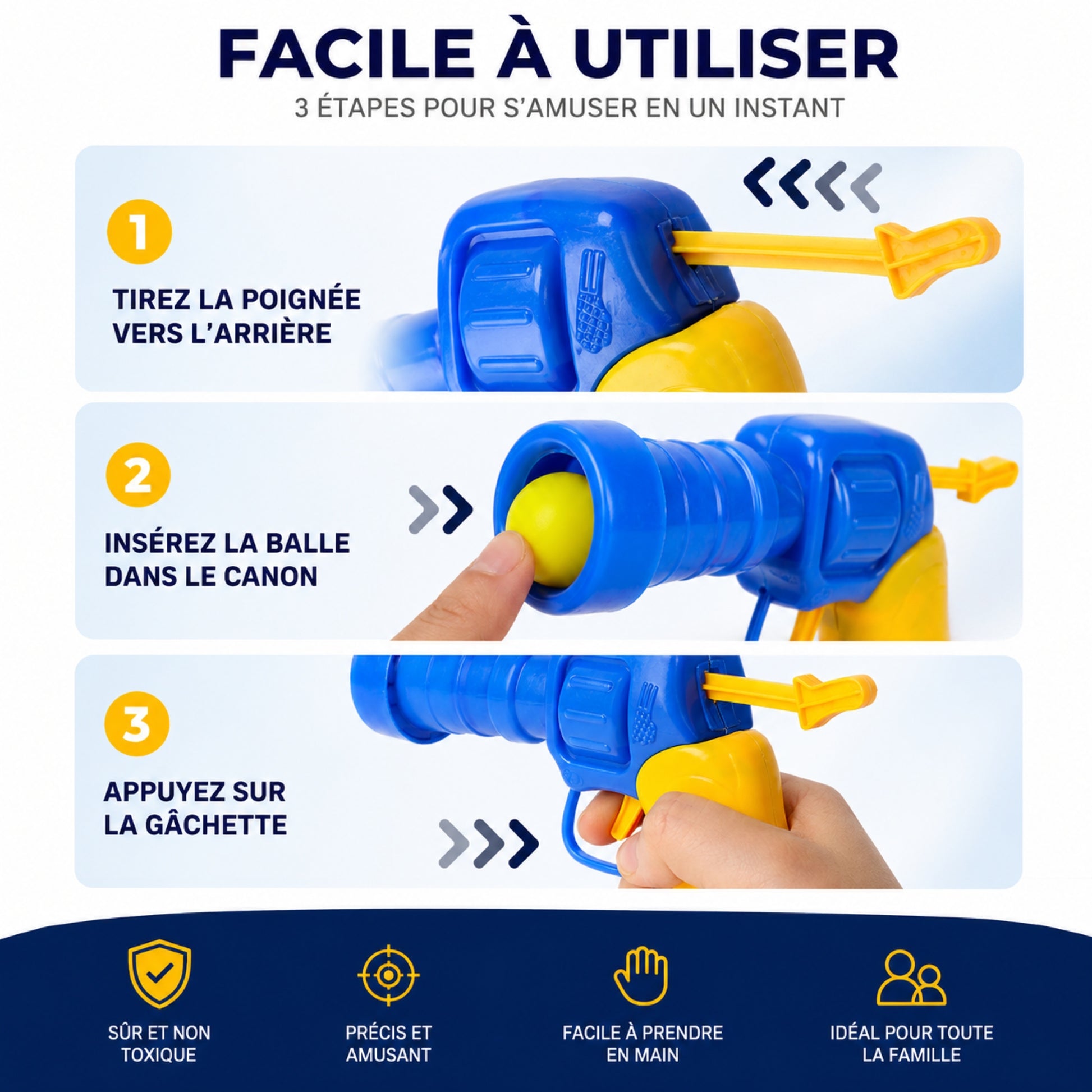 lanceur de balles pounce-ball facile à utiliser pour votre chat