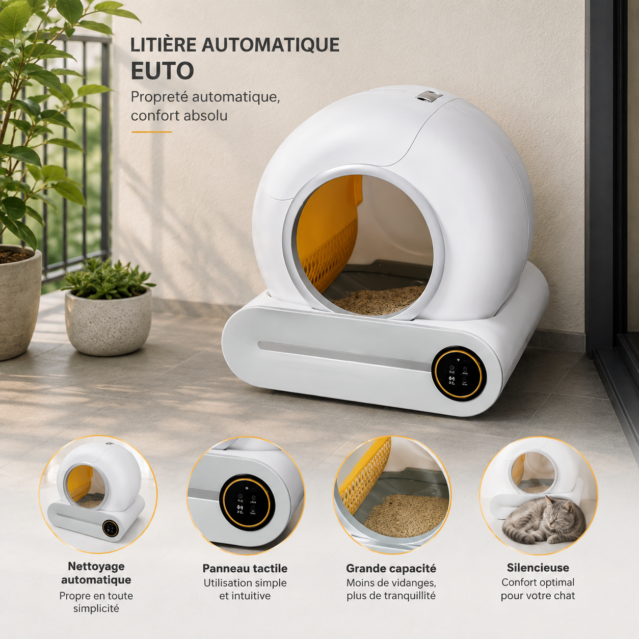 litière chat salon autocat