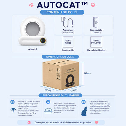 autocat litière contenu boite