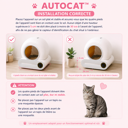 autocat litière installation