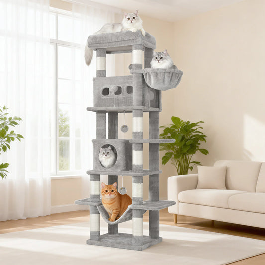 Arbre à chat XXL 170cm OLYMPUS TOWER™ — vue générale structure complète