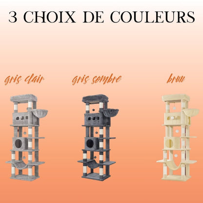 Caractéristiques techniques de l'arbre à chat XXL OLYMPUS TOWER™ 170cm