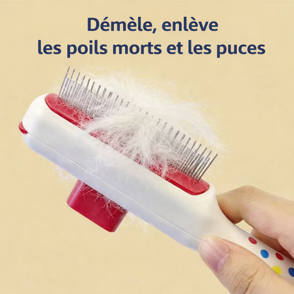 le peigne enlève les poils morts