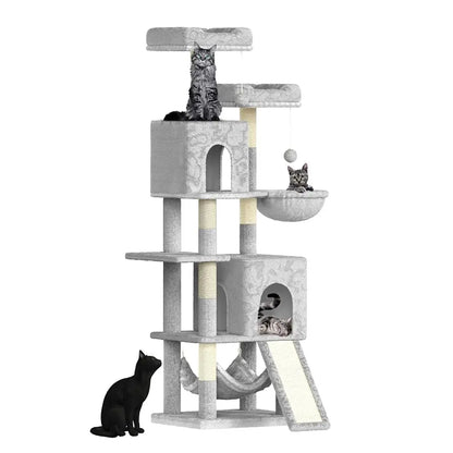 présentation arbre à chat xxl gris clair