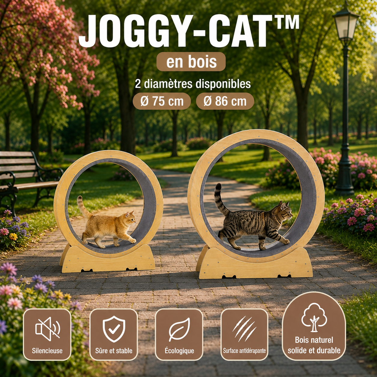 JOGGY-CAT™ — Roue d'Exercice pour Chat