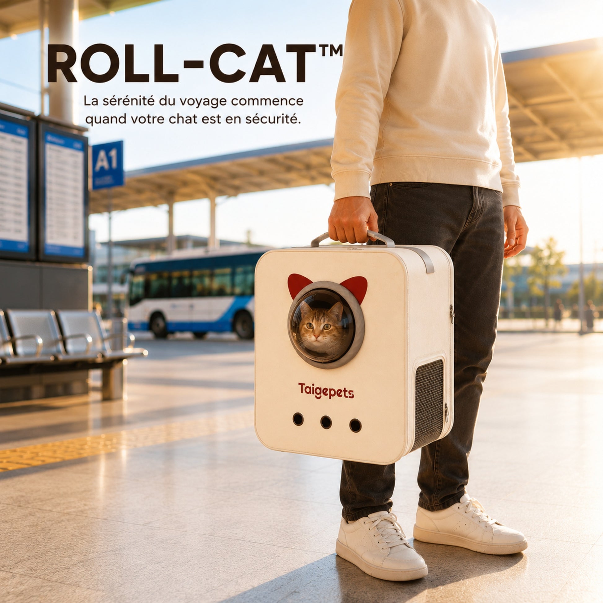 ROLL-CAT™ — La sérénité du voyage avec votre chat en sécurité
