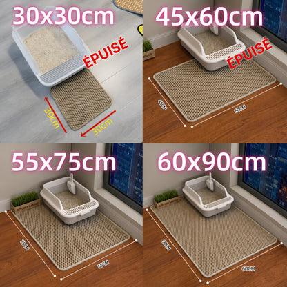 dimensions de tapis de sortie de litière pour chat JET-CUT