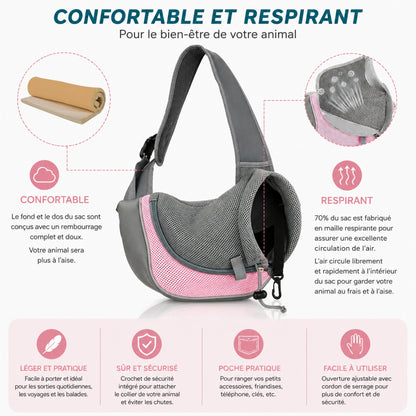 SWING-CAT™ — Caractéristiques sac bandoulière respirant pour chat