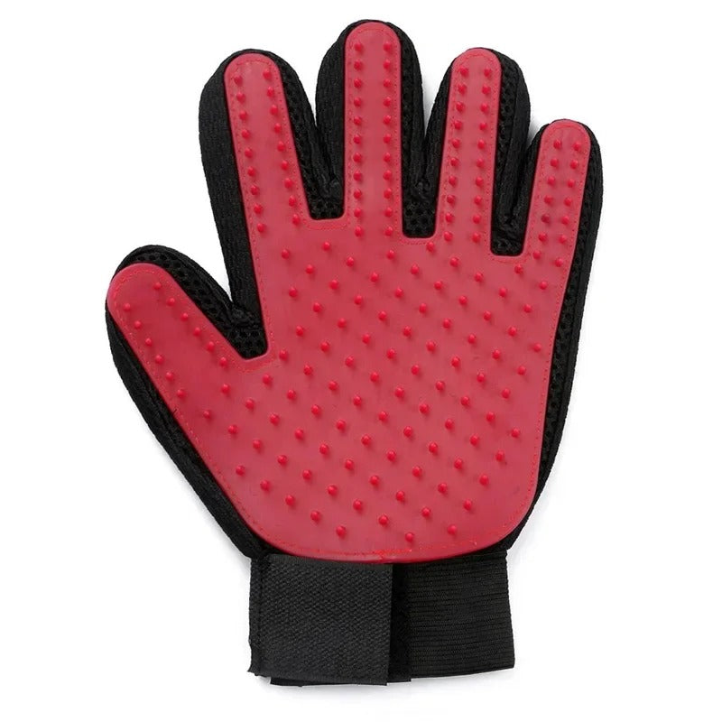 Gant de toilettage pour chat en silicone – Anti poils et massant.