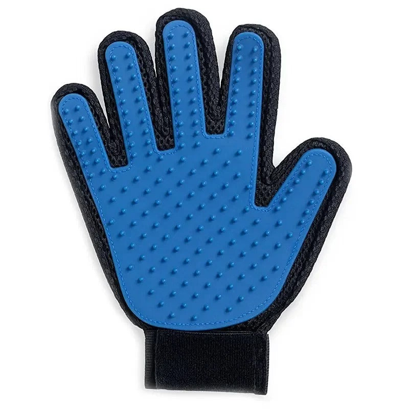 Gant de toilettage pour chat en silicone – Anti poils et massant.